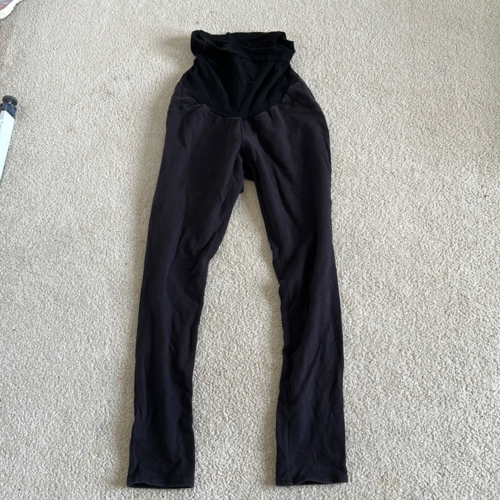 motherhood, maternity, black leggings/pant M